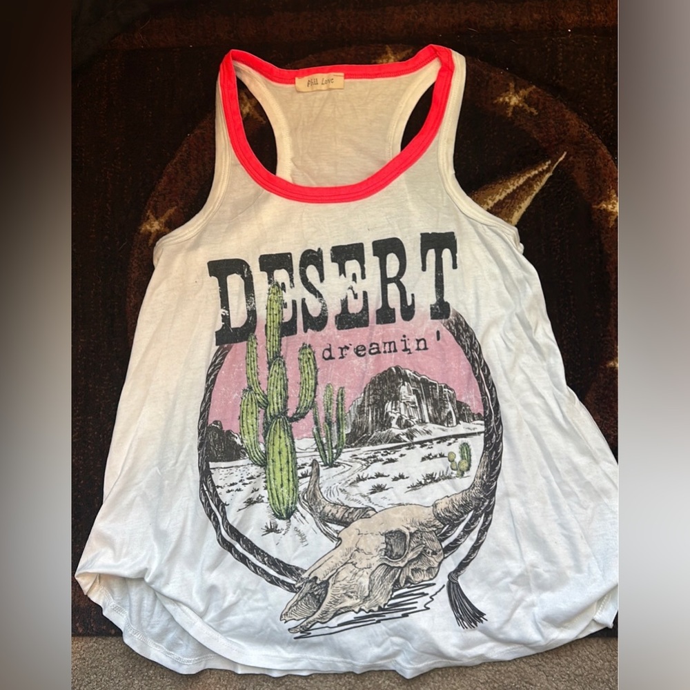 Western Racer back tank top